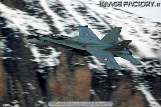 2005-10-12 Axalp Shooting Range 0435 - FA-18C Hornet